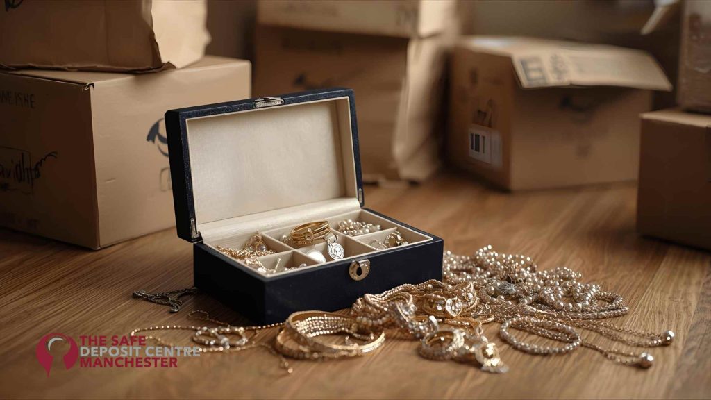 a box full of jewellery fell on the floor during moving home